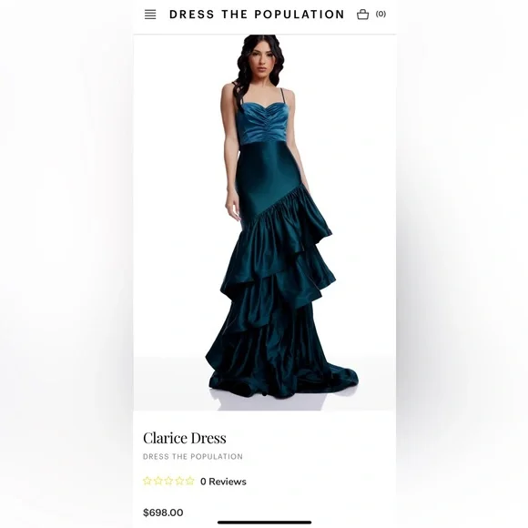Dress The Population Clarice Dress Size Medium Emerald Green Pine Dress The Population Clarice Dress Size Medium Emerald Green Pine